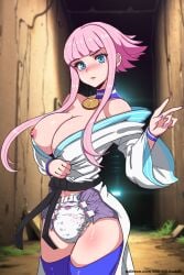 1girls abu_lavender artist_name big_breasts blue_eyes blush breasts capcom diaper diaper_critter diaper_fetish diapers female lilith-fetish manon_legrand nipples non-baby_in_diaper patreon_username pink_hair solo solo_female street_fighter street_fighter_6 thighs web_address