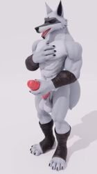 3d_animatiom abs animation balls brawnydwarf cgi death_(puss_in_boots) dreamworks furry male_only masturbating masturbation muscles muscular naked no_sound orgasum pecs penis porn standing_up tagme video wolf