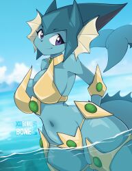 big_breasts breasts eeveelution female pokémon_(species) pokemon skwidbone thick_thighs valkyrie_(skwidbone) vaporeon wide_hips