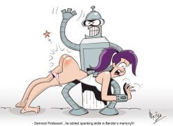 bender_bending_rodriguez female futurama nik_zula robot spanked spanking text turanga_leela