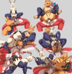 1boy 2girls beastars big_penis blowjob blue_hair breasts collaborative_footjob crossover cum cum_on_feet diane_foxington elbow_gloves fan_character feet fellatio female ffm_threesome fingerless_elbow_gloves foot_fetish footjob fox gloves group_sex happy haru_(beastars) interspecies lagomorph legs_held_open leopard licking_penis long_legs male male/female mammal moaning mohawk orange_fur paws predator/prey project_danny rabbit red_fur reverse_suspended_congress sex smile spread_legs stirrup_legwear teastuff the_bad_guys thighhighs threesome two-footed_footjob vaginal_penetration white_fur