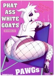 1boy 2d asriel_dreemurr asriel_dreemurr_(god_form) ass ass_focus big_ass desertkaiju femboy goat male male_only presenting_ass tagme undertale undertale_(series)