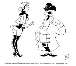 monochrome nik_zula pirate spanking text