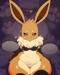 2d_(artwork) :< adorable ai_generated anthro arm_stockings awokose big_ass big_bottom big_butt cute eevee female_pokemon giant_hips guessing_game halloween_2023 halloween_costume huge_ass huge_butt huge_hips jiggle midget nintendo orange_fur plump_ass plump_thighs pokémon_(species) pokemon pounding_ass servant short shortstack shy smaller_female stable_diffusion stockings thick_thighs training yellow_fur