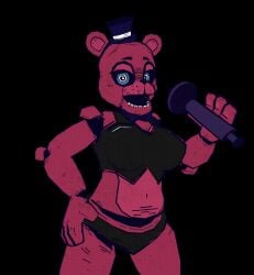 1girls 2d animated anthro anthro_female anthro_only blue_eyes clothing five_nights_at_freddy's fnaf fnia freddy_(fnaf) furry furry_only redbear_(fnaf) robot robot_anthro robot_girl rule_63 solo tagme