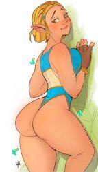 ass ass_focus breath_of_the_wild female female_only hourglass_figure leotard princess_zelda safe_for_work tears_of_the_kingdom the_legend_of_zelda tight_clothing tomphelippe wide_hips zelda_(tears_of_the_kingdom)