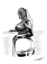 armor ass big_ass butt dark_souls dark_souls_3 fat_ass fat_butt female female_only fromsoftware helmet looking_at_viewer looking_back sleepingeel solo tagme wide_hips yuria_of_londor