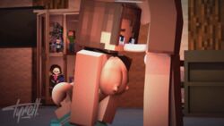 1boy 1girls 3d animated blue_eyes brown_hair fellatio female happy_sex mine-imator minecraft nude penis players sex straight tagme ty_(tyiscrazy) tyiscrazy young