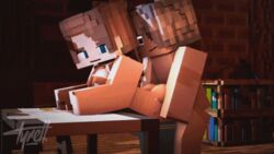 1boy 1girls 3d animated blue_eyes brown_hair female happy_sex home mine-imator minecraft nude penis players sex straight tagme teenager ty_(tyiscrazy) tyiscrazy