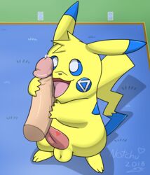 2018 2boys alternate_color big_ears big_penis blue_background blue_eyes blue_fur cum disembodied_penis feet feral feral_on_human furry gay handjob human interspecies licking long_ears looking_up male male_only mammal nintendo notch notchu open_mouth oral original_character paws penis pikachu pokémon_(species) poképhilia pokemon pokemon_rgby precum rodent saliva size_difference source_request tail testicles text tongue video_games watermark wet yaoi yellow_fur