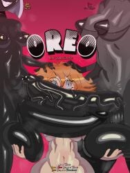 1female 2futas 2on1 anthro_on_female anthro_wolf black_body black_fur black_nipples caressing_head cat_futa claws cock_worship comic comic_cover cover cover_art cover_page credits drooling frotting futa/female futa_on_female futanari glasses groping_breasts heterochromia horny_futa huge_cock hyper_cock imminent_gangbang imminent_rape imminent_sex imminent_spitroast kneeling lifting_balls lotus_(phosmethyst) massive_balls massive_cock multiple_futa multiple_penises nina_(tayuri) orange_hair patting_head predator/prey predatory_look really_hot sadistic sadistic_futa sadistic_smile snarling squeezing_breast squeezing_breasts tayuri titjob veins veins_on_dick veiny_penis white_female white_hair wolf_futa yuri_(tayuri)