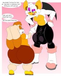 age_difference anthro ass balls balls_outline bat big_ass big_balls big_butt bottomwear bulge caramel_the_rabbit clothing cream_the_rabbit denizen1414 detailed_bulge duo english_text eyebrows fan_character femboy ftm_crossgender genital_outline genitals gesture hand_gesture hand_on_hip hi_res huge_ass huge_balls huge_butt innuendo lagomorph larger_male leporid looking_down male mammal membrane_(anatomy) membranous_wings older_male pants pointing pointing_at_another rabbit raised_eyebrow rouge_the_bat rule_63 sega size_difference smaller_male sonic_(series) sonic_the_hedgehog_(series) speech_bubble text thick_thighs tight_bottomwear tight_clothing tight_pants unimpressed wide_hips wings younger_male