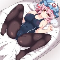 saigyouji yuyuko from touhou by korra down