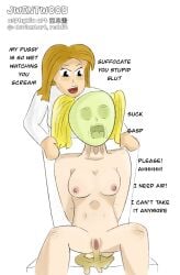 asphyxiation blonde_female blonde_hair breathplay cumming forced jwentwood masturbating masturbation orgasm panicking peril self_bondage self_bondage_gone_wrong snuff suffocating suffocation tongue_out yuri