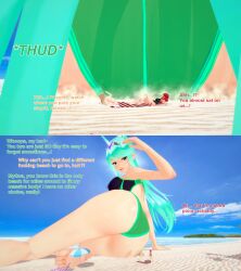 3d 3girls ass beach blonde_hair english_text female giantess green_hair huge_ass koikatsu mythra mythra_(radiant_beach)_(xenoblade) mythra_(xenoblade) nintendo one-piece_swimsuit pneuma_(xenoblade) pyra pyra_(pro_swimmer)_(xenoblade) pyra_(xenoblade) red_hair size_difference swimsuit text xavierhuge xenoblade_(series) xenoblade_chronicles_2