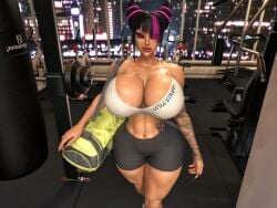 juri han from capcom by hiroshi  3d