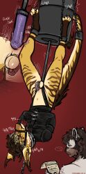 1boy absurd_res anal anal_sex anthro ass ball_gag balls bondage bound chastity_cage chastity_device cheetah dildo dildo_in_ass dildo_insertion dragon duo eastern_dragon felid feline felix_(jusko) fucking_machine gag gagged genitals hi_res horn hybrid machine male male_only mammal mythological_creature mythological_scalie mythology naked nude object_in_ass penetration penis restraints scalie sex_machine sex_toy sex_toy_in_ass sex_toy_insertion sidioskiere simple_background solo straitjacket tail