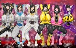 6girls ahim_de_famille bodysuit breast_expansion breast_growth breast_growth_(enlargement) breasts cg cum cum_in_ass cum_in_pussy cum_inside cum_on_body cum_on_face cumshot enlarged_breasts erect_nipples erect_nipples_under_clothes female female_focus female_only fueki_koyomi gokai_pink hanaori_kotoha heroine hokekyo_9 huge_breasts instant_loss kaizoku_sentai_gokaiger kamen_rider kamen_rider_fourze_(series) kamen_rider_nadeshiko kamen_rider_tsukuyomi kamen_rider_wiseman kamen_rider_wizard_(series) kamen_rider_zi-o_(series) kishiryu_sentai_ryusoulger koyomi_fueki kyoryu_violet looking_at_viewer multiple_females multiple_girls nadeshiko_(kamen_rider_fourze) nipples nipples_visible_through_clothing samurai_sentai_shinkenger shinken_yellow skintight skintight_bodysuit skintight_suit squatting squatting_position super_sentai thick_thighs thighs tokusatsu tsukuyomi_(kamen_rider_zi-o) wide_hips yayoi_ulshade