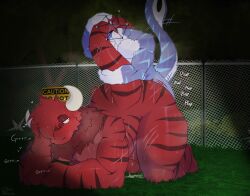 2boys absurd_res all_fours anthro aquatic ass big_butt big_tail bodily_fluids caution_sign circumcised cum cum_on_butt drakobloxxer dripping duo fence fish floob_(floobspace) for_a_head from_behind_position gay genital_fluids genitals grass growling headless hi_res horn hug hugging_another hugging_from_behind humanoid_genitalia humanoid_penis leaking leaking_precum male male/male male_only messy multicolored_body muscular muscular_anthro muscular_male musk neck_tuft night object_head onomatopoeia otherpolanda penis plant plap precum precum_drip red_body roblox sex shark shark_tail shrub size_difference small_top_big_bottom solo speed_lines subspace_tripmine sweat tail tail_hug tail_motion tailwag tree tuft unimpressed