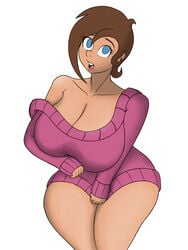 1girls blue_eyes canon_genderswap cleavage clothing curvy erect_nipples female huge_areolae huge_ass huge_breasts nickelodeon puffy_nipples rule_63 short_hair straight_hair the_fairly_oddparents thick_lips timantha timmy_turner tomkat96 voluptuous wide_hips