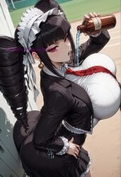 ai_generated alternate_body_type alternate_breast_size ass big_ass big_butt big_thighs black_hair black_jacket black_nails black_skirt blunt_bangs blush bonnet breasts bubble_ass bubble_but celestia_ludenberg child_bearing_hips claw_ring collared_shirt curvaceous curves curvy curvy_body curvy_figure danganronpa dat_ass drill_hair earrings female female_only frilled_skirt frills gigantic_ass glossy glossy_body gothic_lolita hi_res high_resolution highres huge_ass huge_breasts jacket jewelry large_ass large_thighs layered_skirt leaguewaifus lolita_fashion long_hair long_sleeves looking_at_viewer massive_ass necktie open_clothes open_jacket open_mouth outdoors print_necktie red_eyes red_necktie shiny_skin shirt skin_gloss skirt skull_crushing_thighs solo stable_diffusion thick_ass thick_thighs thighs thunder_thighs twin_drills twintails voluptuous white_shirt wide_hips