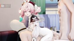 1girl2boys 1girls akt anal anal_penetration anal_sex animated cowgirl_position double_penetration flat_chest honkai:_star_rail hyacine_(honkai:_star_rail) longer_than_30_seconds loop looping_animation male masked_male moaning pink_hair riding_penis shorter_than_one_minute sound tagme threesome unseen_male_face vaginal vaginal_penetration vaginal_sex video