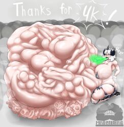 belching big_ass big_belly bigger_bottom bones bones_in_stomach girly mass_vore predator vore vore_belly weight_gain