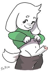 1boy 2d anthro anthro_male anthro_only asriel_dreemurr boner caprine furry furry_male furry_only humanoid humanoid_male humanoid_only jolliu male male_only mammal mammal_humanoid penis solo tagme undertale undertale_(series)