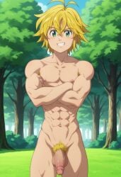 ai_generated meliodas nanatsu_no_taizai nude peibol_18 yaoi