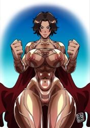 1girls 2d 2d_(artwork) 2d_artwork abs actress alien alien_girl alien_humanoid alternate_costume alternate_version_available artist_name big_areola big_ass big_breasts big_nipples brown_eyes brown_hair cameltoe cape celebrity child_bearing_hips cleavage clenched_fist clenched_fists clenched_hand clenched_hands clothed clothed_female clothing costume curvy_figure dc dc_comics female female_focus female_only front_view fully_clothed hip_bones hips hourglass_figure huge_areolae huge_ass huge_breasts huge_nipples kara_zor-el kryptonian large_areolae large_ass large_breasts large_nipples light-skinned_female light_skin looking_at_viewer navel red_cape sasha_calle short_hair simple_background skin_tight skindentation skinsuit skintight skintight_bodysuit solo solo_female solo_focus supergirl supergirl_(sasha_calle) superheroine thick_thighs thigh_gap tight_clothes tight_clothing tight_fit tojyo voluptuous voluptuous_female wasp_waist watermark wide_hips