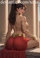 abs ai_generated ass big_ass big_breasts breasts crime_syndicate dc dc_comics justice_league:_crisis_on_two_earths mary_batson muscular muscular_female superwoman superwoman_(mary_batson) tesiai thick_thighs thunder_thighs wide_hips