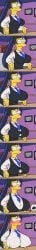 blush breast_expansion breasts_bigger_than_head button_pop colored edit edited_screencap huge_breasts humor nipple_bulge tagme takahata_(vtuber) the_simpsons the_simpsons_reference tuxedo_vest