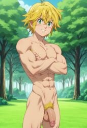 ai_generated meliodas nanatsu_no_taizai nude peibol_18 yaoi