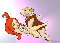 barney_rubble female hanna-barbera human male nipples pebbles_flintstone straight the_flintstones the_pebbles_and_bamm-bamm_show