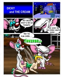 all_fours bent_over comic disney disney_fairies fairy from_behind interspecies male mouse nipples peter_pan_(disney) pinky pinky_and_the_brain the_brain tinker_bell zoophilia