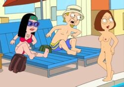 american_dad animated crossover family_guy frost969 hayley_smith jeff_fischer meg_griffin