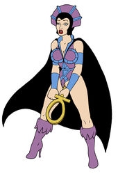 1girls dildo evil-lyn female female_only filmation masters_of_the_universe masturbation solo