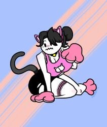 blush cute huge_ass huge_breasts jaiden_animations jaidens_mom kitty milf mommy mother shy simple_background white_body white_skin