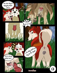 2008 aleu balto balto_(film) comic comic_page feral incest jenna_(balto) kodi lonewolf text text_bubble