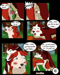 2008 aleu balto balto_(film) comic comic_page feral incest jenna_(balto) kodi lonewolf text text_bubble