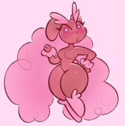 anthro anthrofied big_hips big_thighs breasts curvy curvy_body curvy_female curvy_figure curvy_hips curvy_thighs cute cute_expression cute_face dialogue fluffy fluffy_fur hips hips_wider_than_shoulders huge_hips huge_thighs large_hips large_thighs lopunny no_nipples pink pink_body pink_fur pokemon pokemon_(species) pokemon_bw shgrcube_art shiny shiny_pokemon tagme text thick_thighs thighs wide_hips wide_thighs