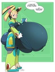 ass big_belly fat_fetish grabbing_belly mega_man mega_man_x moosetracks8008 ninnymoose obese pallette thick