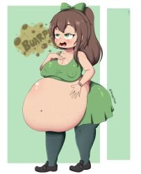 ass belly_overhang big_ass breasts burp burp_cloud burp_fetish burping burpy_chan chubby chubby_female female freckles freckles_on_belly funlitogc gassychan_(artist) holding_belly huge_belly huge_breasts hyper_belly hyper_fat leti morbidly_obese morbidly_obese_female nipples_visible_through_clothing obese overweight overweight_female