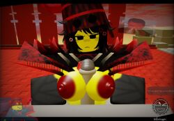 1boy 1girls 3d doombringer_(the_battle_bricks) meme_in_the_background pov reference_image roblox roblox_game robloxian rule_63 tagme tbbfanatic the_battle_bricks tumore yellow_skin