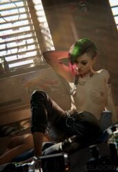 judy alvarez from cyberpunk 2077 by celadora