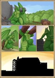 acordviridis animal_genitalia balls big_balls castle comic crash dragon huge_balls hyper hyper_balls hyper_sheath kittykage male sheath size_difference