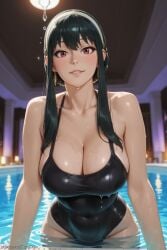 cute family forger honeywaifu nsfw pool sexy sfw spy swimsuit yor