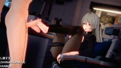 1boy 1girl1boy 1girls 3d 3d_animation animated animation bangs_between_eyes barefoot black_pantyhose black_sweater blinking breasts_out clenched_teeth completely_nude cum ejaculation feet female female_focus foot_focus footjob from_side fully_nude girls'_frontline girls'_frontline_2:_exilium grey_hair grin hair_between_eyes half-closed_eyes indoors lainie_(girls'_frontline_2) large_breasts leaning_back leaning_on_object leaning_on_table legs legs_apart legs_up long_hair long_sleeves looking_at_another looking_at_penis looking_down looking_up muscular muscular_male nipples nude nude_male_clothed_female official_alternate_costume official_alternate_outfit on_chair open_clothes open_mouth open_sweater parted_lips partially_unbuttoned penis pussy raised_eyebrows science_fiction seductive_gaze seductive_smile shinaosumata sitting smug soles standing star-shaped_pupils sweater swept_bangs symbol-shaped_pupils tagme teeth testicles thigh_strap tongue torn_clothes torn_pantyhose turtleneck_sweater twintails ump40_(girls'_frontline) ump40_(girls_frontline) very_long_hair video yellow_eyes yellow_pupils zipper zipper_pull_tab