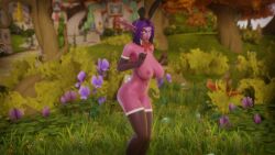 1girls 2026 3d big_breasts blizzard_entertainment breasts bunny_ears easter easter_egg elf elf_ears female female_only glowing_eyes huge_breasts morilymory night_elf noblegarden nude original_character pink_skin pinup pointed_ears purple_hair raelisenna_nightdream solo stockings tattoo thick_thighs thigh_high_stockings thigh_highs voluptuous voluptuous_female warcraft wide_hips world_of_warcraft
