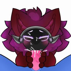 anonymous_artist anthro avian beak bird blue_body bodily_fluids corvid cum cum_in_mouth cum_inside cum_on_face cum_on_visor duo feathers fellatio female genital_fluids genitals hi_res iris_(lanfenghuang) jay_(bird) lanfeng_(lanfenghuang) machine male male/female male_penetrating new_world_jay nude oral oral_penetration oscine passerine penetration penile penis protogen sex steller's_jay